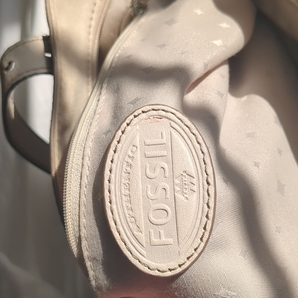 Fossil Ivory Tote Purse Bag - Picture 9 of 16